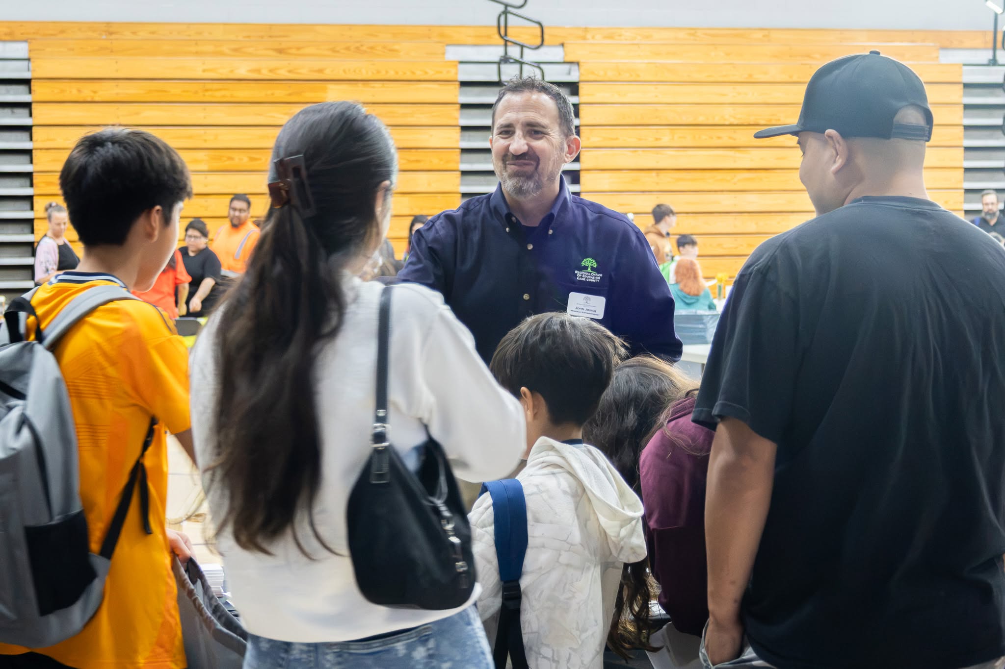 John at Project Back Pack event
