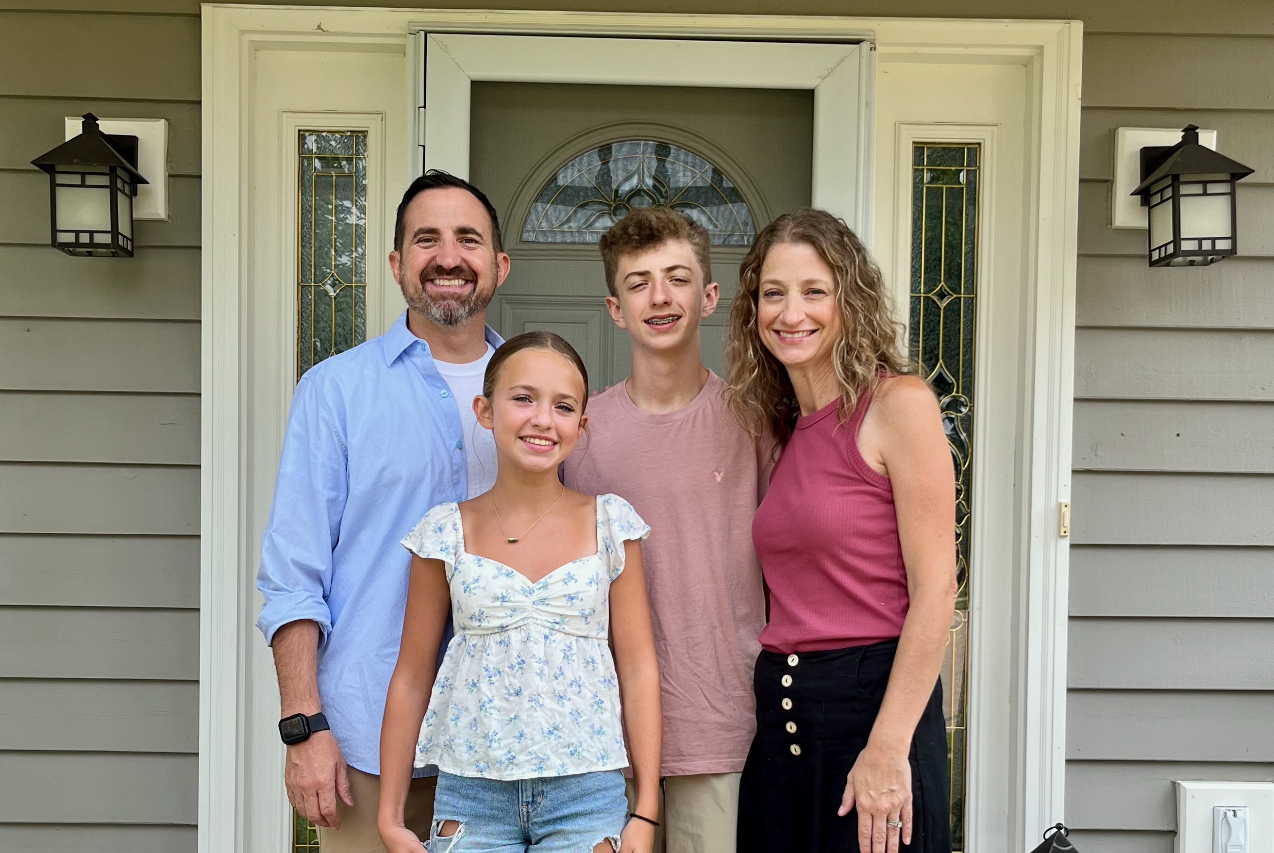John Jonak with his family