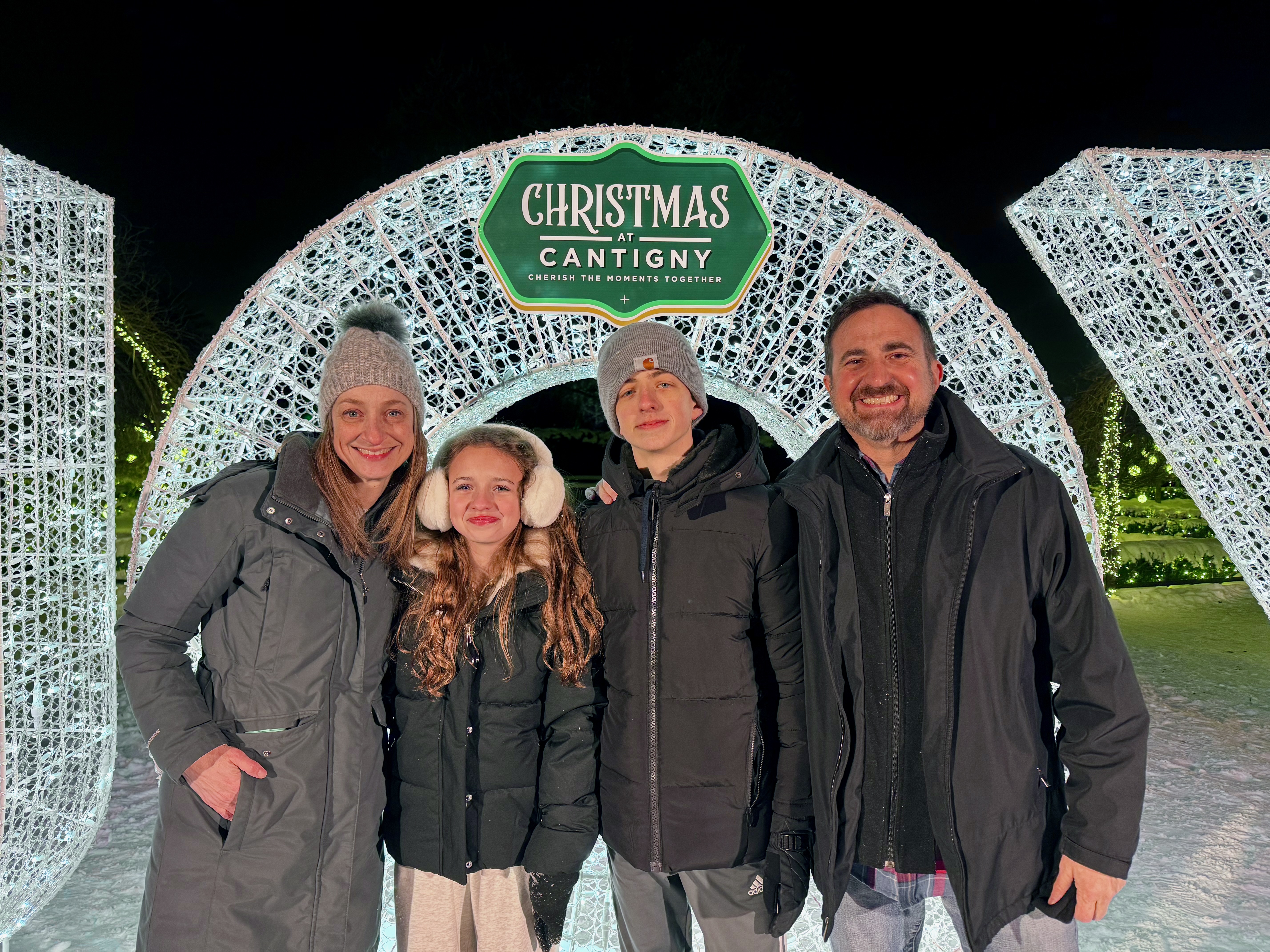 John and family out and about